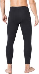 img 2 attached to TEERFU Mens Thermal Underwear Pants: Midweight Cotton Long Johns Bottoms for Optimal Warmth