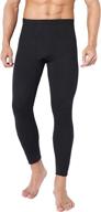 teerfu mens thermal underwear pants: midweight cotton long johns bottoms for optimal warmth logo