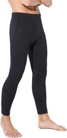 img 3 attached to TEERFU Mens Thermal Underwear Pants: Midweight Cotton Long Johns Bottoms for Optimal Warmth