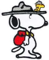 embroidered iron on patch: park ranger snoopy and woodstock logo