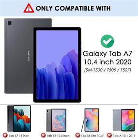 img 3 attached to 📱 Supveco Galaxy Tab A7 Case 10.4 2020 - Dark Grey: Shockproof Stand Case with Multi Viewing Angle for Samsung Galaxy Tab A7 10.4 [SM-T500/T505/T507]