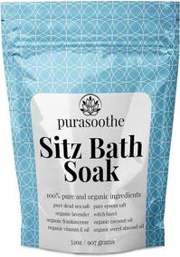 img 4 attached to 🌿 Organic Sitz Bath Soak - Natural Hemorrhoid Treatment and Postpartum Care with Dead Sea Salt, Epsom Salt, Witch Hazel, Frankincense, and Essential Oils - 32oz