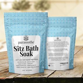img 2 attached to 🌿 Organic Sitz Bath Soak - Natural Hemorrhoid Treatment and Postpartum Care with Dead Sea Salt, Epsom Salt, Witch Hazel, Frankincense, and Essential Oils - 32oz
