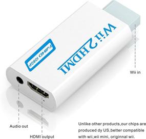 img 3 attached to Wii to HDMI Converter Adapter, Gana Wii to HDMI 1080p 720p Connector Output Video & 3.5mm Audio - Supports All Wii Display Modes