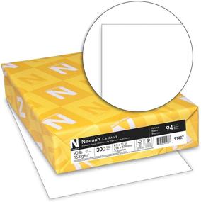 img 3 attached to Бумага Neenah карточная, 8,5 "x 11", 90 фунтов: Найдите белую бумагу с яркостью 94 - 300 листов (91437)