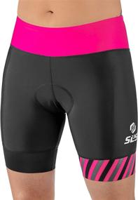 img 4 attached to 🏊 Ultimate Comfort Women's SLS3 Triathlon Shorts: 6-Inch, Slim Fit Athletic Women's Shorts for Triathlon