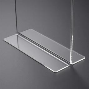 img 1 attached to NIUBEE Acrylic Sign Holder 8 5