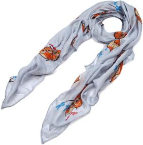 img 2 attached to Premium Night Print Fashion Scarf Women's Accessories for Scarves & Wraps