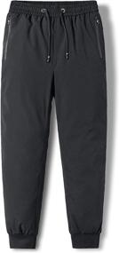 img 4 attached to Buytop Softshell Waterproof Windproof Men Down Pants05 Black03 L Outdoor Recreation