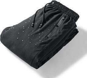 img 2 attached to Buytop Softshell Waterproof Windproof Men Down Pants05 Black03 L Outdoor Recreation