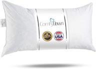 🔝 premium 16x24 down-filled decorative throw pillow insert, 100% cotton cover, made in usa logo