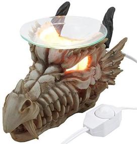 img 2 attached to Enhance Your Mythical Home Decor with the Decorative Snarling Magical Dragon Skull Electric Oil Warmer and Tart Burner