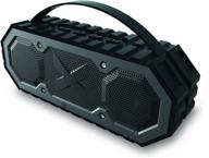 🔊 biconic bluetooth waterproof speaker: enhanced bass and wireless portable with handle - black logo