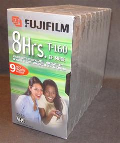 img 1 attached to Fuji Film HQ160 VHS 8-Hour Blank Videotape Pack - Set of 9