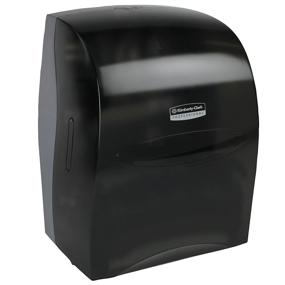 img 4 attached to 🧻 Optimized for SEO: Kimberly-Clark Professional Sanitouch Hands-Free Hard Roll Paper Towel Dispenser in Smoke/Black