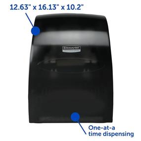 img 1 attached to 🧻 Optimized for SEO: Kimberly-Clark Professional Sanitouch Hands-Free Hard Roll Paper Towel Dispenser in Smoke/Black