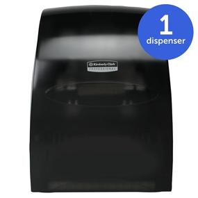 img 3 attached to 🧻 Optimized for SEO: Kimberly-Clark Professional Sanitouch Hands-Free Hard Roll Paper Towel Dispenser in Smoke/Black