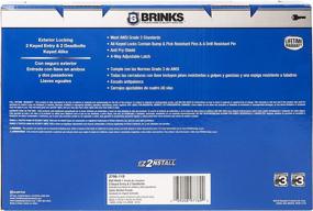 img 1 attached to Обеспечьте безопасность своего дома с Brinks 2798-119 набором замков Bell Style, состоящим из защищённого ключом входного круглого ручки и одноцилиндрового задвижки, ключей одного типа, с никелированным сатиновым покрытием, 2 штуки.