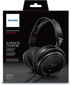 img 1 attached to 🎧 PHILIPS проводные стерео наушники Over Ear для подкастов, студийного мониторинга и записи, компьютера, клавиатуры и гитары с адаптером 6,3 мм (1/4 дюйма)