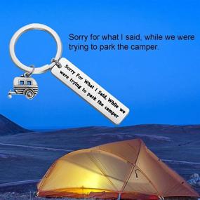 img 2 attached to FUTOP Funny Camper Camping Keychain