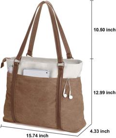 img 3 attached to Womens Laptop Compartment Pockets Teacher Laptop Accessories in Bags, Cases & Sleeves