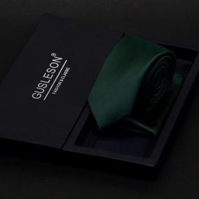 img 2 attached to GUSLESON Emerald Classic Necktie 0754 08 Men's Accessories for Ties, Cummerbunds & Pocket Squares