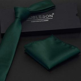 img 3 attached to GUSLESON Emerald Classic Necktie 0754 08 Men's Accessories for Ties, Cummerbunds & Pocket Squares