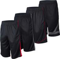 🏀 men's athletic shorts - 4 pack quick dry basketball shorts for activewear - perfect for workout, gym, and running logo