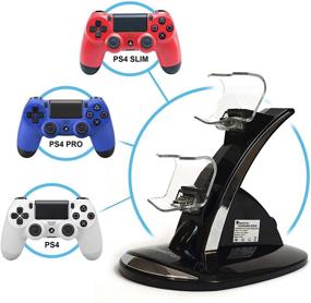 img 3 attached to Efficient Charging Solution: Beastron PS4 Controller Charging Station for Sony PlayStation 4 PS4/PS4 Pro/PS4 Slim Controllers