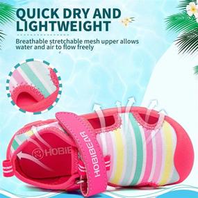 img 3 attached to Quick Dry Aqua Water Shoes for Toddler Boys 👟 and Sporty Girls - Ideal Beach Swim Sandals for Little Kids