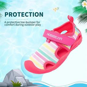 img 2 attached to Quick Dry Aqua Water Shoes for Toddler Boys 👟 and Sporty Girls - Ideal Beach Swim Sandals for Little Kids