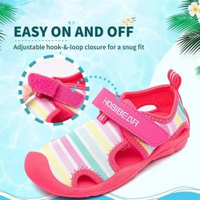 img 1 attached to Quick Dry Aqua Water Shoes for Toddler Boys 👟 and Sporty Girls - Ideal Beach Swim Sandals for Little Kids