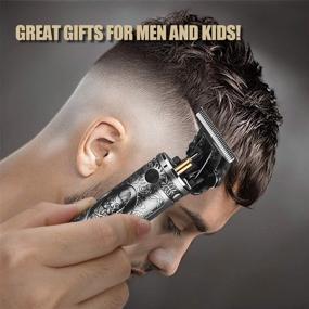 img 3 attached to 🔌 AMULISS Professional Mens Hair Clippers: Zero Gapped, Cordless Hair Trimmer, Haircut & Grooming Kit for Men with Rechargeable LED Display