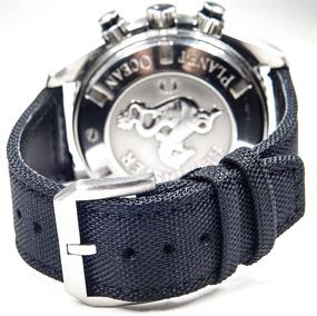 img 1 attached to ⌚ Sailcloth Quick Release Leather Watch