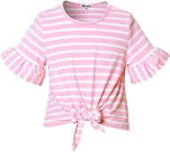 sleeve summer cotton t shirts rainbow girls' clothing for tops, tees & blouses logo