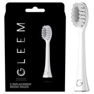 gleem toothbrush refill count white logo