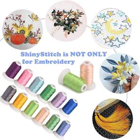 img 1 attached to Polyester Embroidery Thread & Floss for Babylock Husqvarna Sewing by ShinyStitch