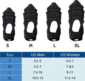 img 1 attached to ❄️ Ice Cleats for Shoes and Boots: Premium Snow Traction Cleats Crampons - Anti Slip 24 Spikes - for Women, Men, and Kids - Walk Safely on Snow and Ice!