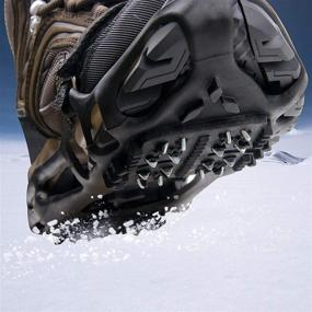 img 2 attached to ❄️ Ice Cleats for Shoes and Boots: Premium Snow Traction Cleats Crampons - Anti Slip 24 Spikes - for Women, Men, and Kids - Walk Safely on Snow and Ice!