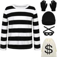 👺 uratot canvas striped robber costume logo