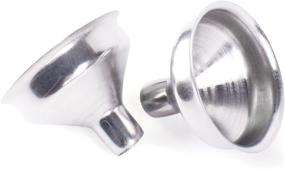 img 2 attached to 🔍 Super Z Outlet 1.25" Stainless Steel Mini Funnels (6 Pack) - Perfect for Miniature Bottles, Essential Oils, DIY Lip Balms, Cooking Spices, Liquids, and Homemade Makeup Fillers