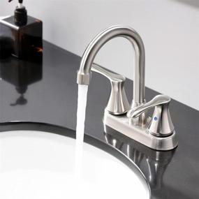 img 1 attached to 💧 Comllen Stainless Steel Brushed Lavatory Sink for Bathroom