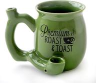 fashion craft roast and toast mug - green (single wall) logo