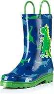🦖 outdoor waterproof dinosaur handled boys' shoes for play in puddles logo