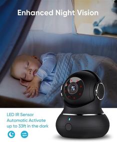 img 3 attached to 📷 [2021] Smart Indoor Security Camera 1080P with WiFi, DJHH Home Security Camera 2.4Ghz for Pet/Baby/Elderly, Phone App, Night Vision, 2 Way Audio, Motion Detection