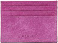 genuine leather womens credit wallets: stylish men's accessories & money organizers by banuce logo