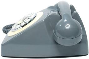 img 1 attached to 📞 Elegant Gray Rotary Phone with Hands-Free Feature, Large Numeric Keypad, Classic 1970s Vintage Telephone for Hotel, Office, Home, and Decoration