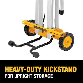 img 1 attached to 🛠️ DEWALT DW7440RS Mobile/Rolling Table Saw Stand: Easy Maneuverability and Stability