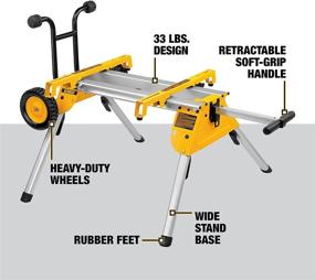 img 3 attached to 🛠️ DEWALT DW7440RS Mobile/Rolling Table Saw Stand: Easy Maneuverability and Stability