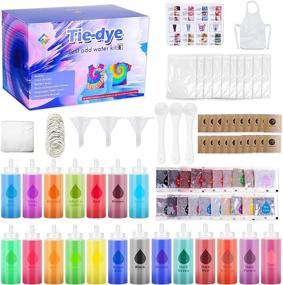 img 4 attached to Dyroubo Tie Dye Kit: 20 Vibrant Colors, Complete 299 Set with Non-Toxic Paint Powders - Perfect DIY Party Art Craft Supplies for Kids and Adults